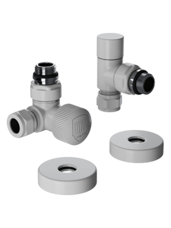 Набор термостатический трехосевой Royal Thermo Design Pro 15мм М30х1,5 (Белый)