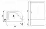 Душевой уголок Royal Bath RB8120BP-T 120х80 прозрачный