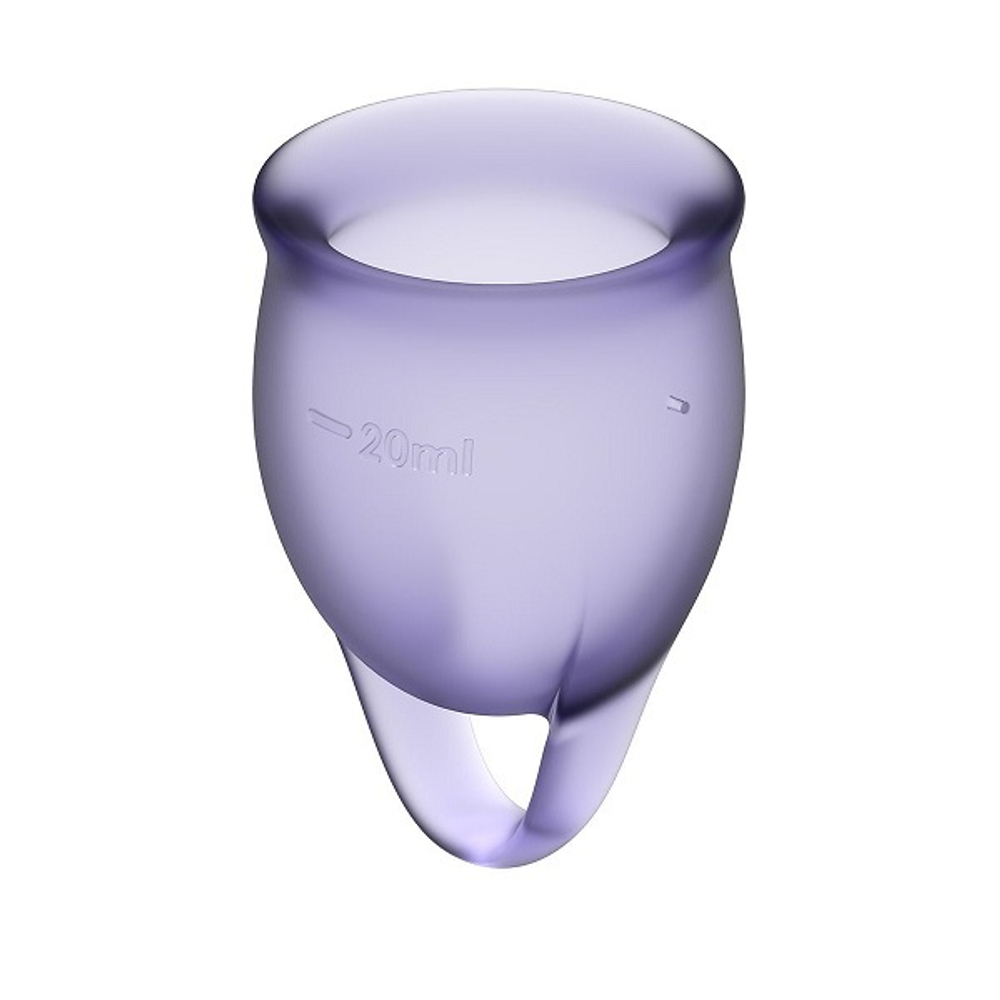 Набор фиолетовых менструальных чаш Satisfyer Feel confident Menstrual Cup
