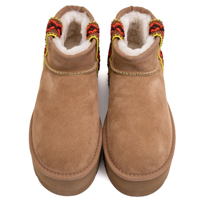 UGG Classic Ultra Mini Braid Platform Chestnut