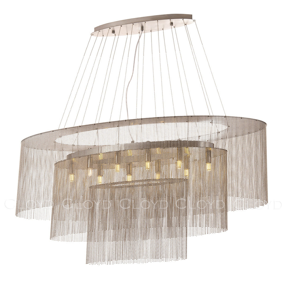 Люстра Cloyd ONASSIS C10 / шир. 100 см - никель сатин (арт.11462)