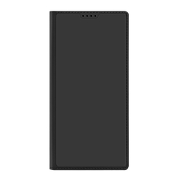 Чехол книжка из PU кожи черного цвета от Dux Ducis для Samsung Galaxy S23 Ultra, серия Skin Pro Series Case