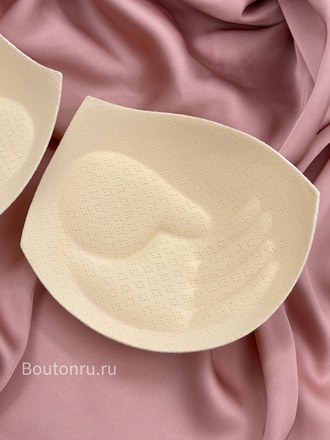 Чашки для бюстгальтера бежевые пуш-ап "Ладошки"