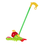 Каталка на палке Краб 52см, цвет желтый, пакет 341