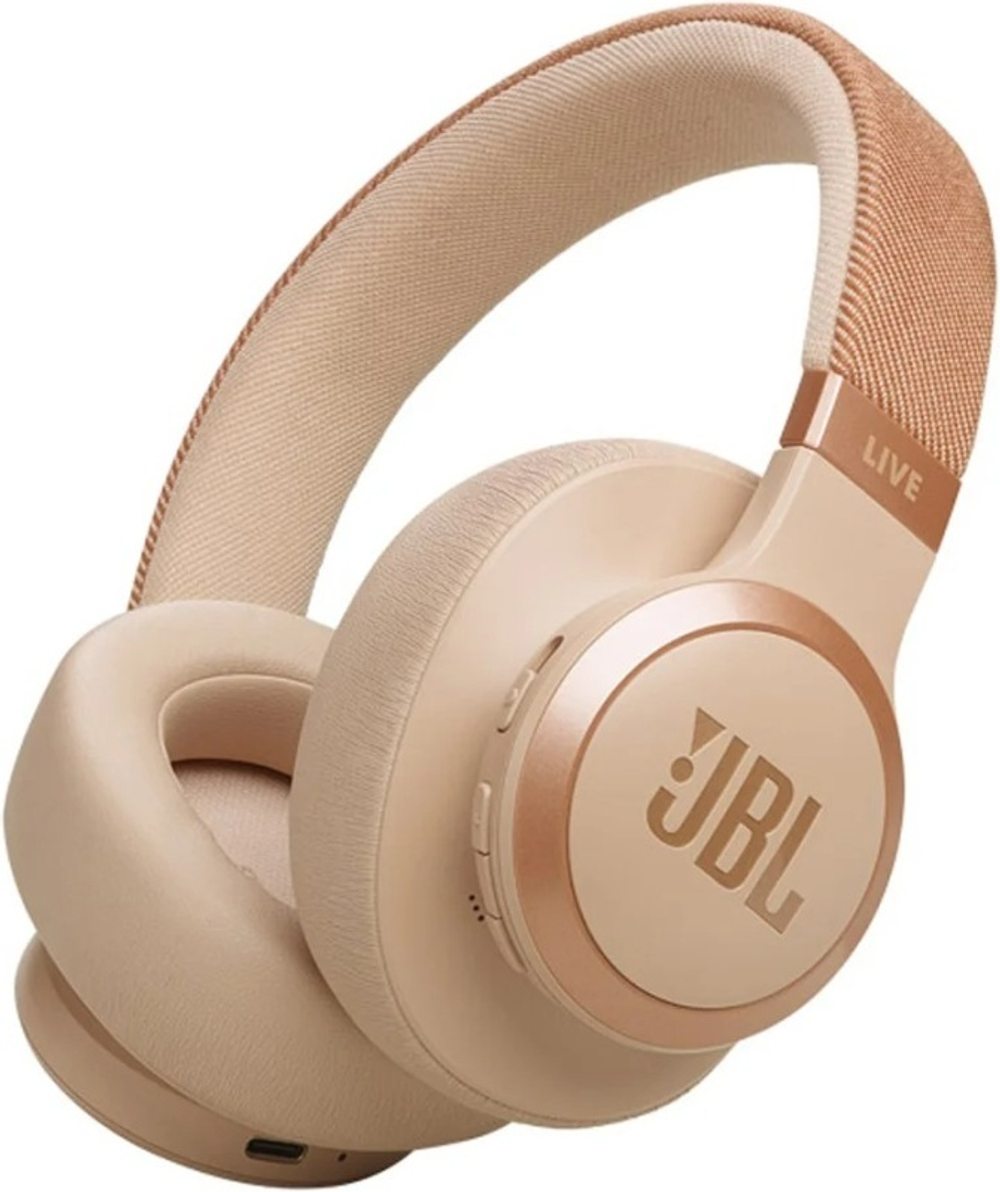 Беспроводные наушники JBL Live 770NC, бежевый