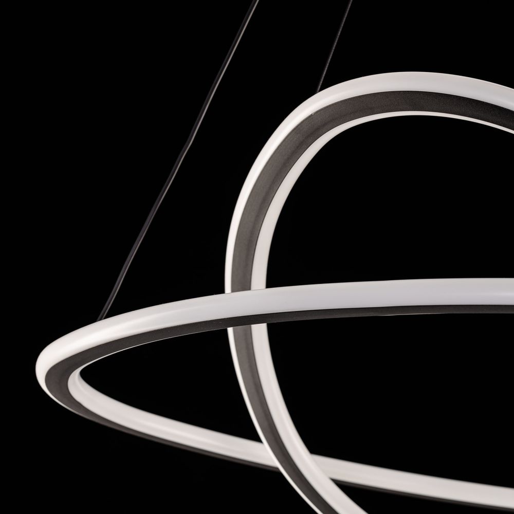 Citilux ТRIO CL215B061E LED Люстра подвесная с пультом Чёрная