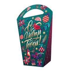 Сладкий новогодний подарок "Изумрудные сладости" 550гр