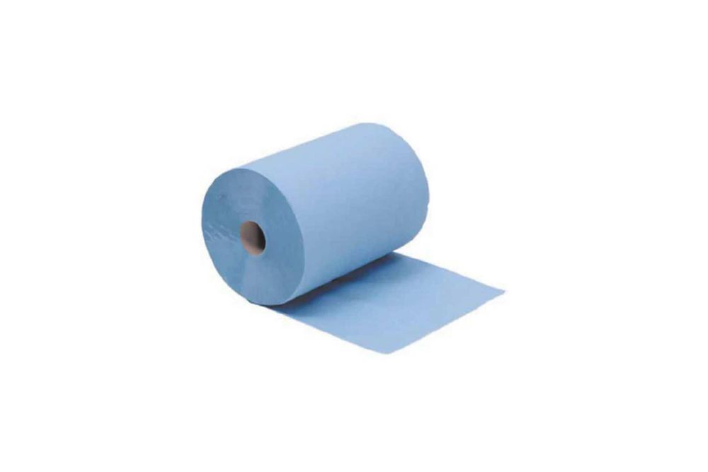 Синяя индустриальная бумага, рул.1000л. 2х сл.33х36 М
