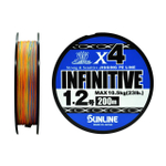 Шнур плетеный SUNLINE INFINITIVE 4 200 (5C) #0.6/12lb
