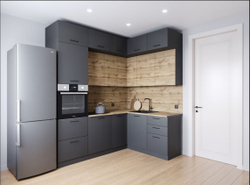 Кухонный гарнитур угловой Дели 2200х1700 (38мм)