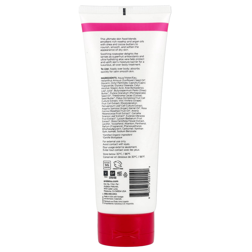 Andalou Naturals, 1000 Roses, успокаивающий лосьон для тела, роза, 236 мл (8 жидк. унций)