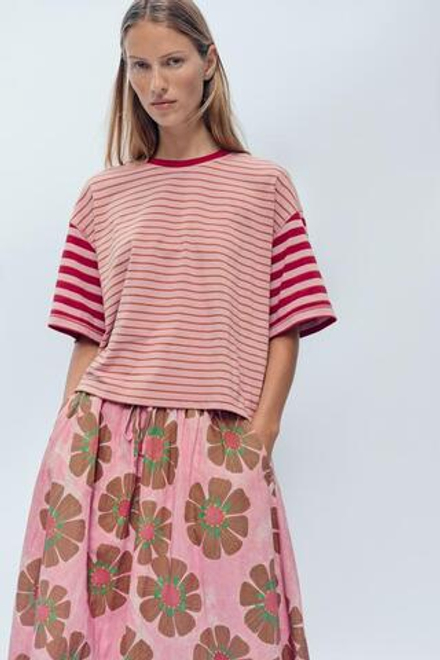 ZARA ФУТБОЛКА В ПОЛОСКУ - LIMITED EDITIO, ПОЛОСКИ