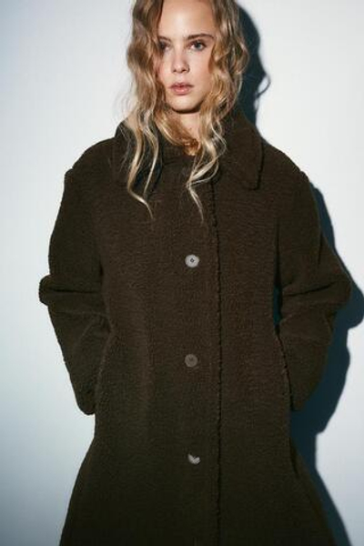 СИНТЕТИЧЕСКИЙ ШЕРСТЯНОЙ ПАЛЬТО - ZARA