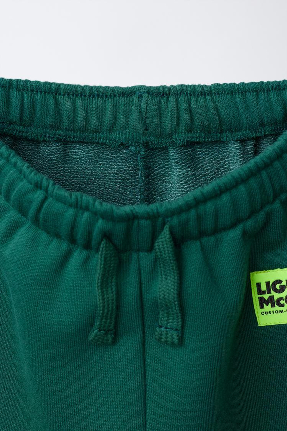 ZARA ФЛИСОВЫЕ БРЮКИ-ДЖОГГЕРЫ CARS RAYO MCQUEEN © DISNEY, БУТЫЛОЧНО-ЗЕЛЕНЫЙ