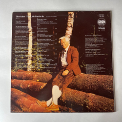 Винтажная виниловая пластинка LP Theo Adam Тео Адам, Trara, Die Post Ist Da, Deutsche Volkslieder Немецкие Народные Песни (ГДР 1987)