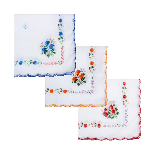 Носовой платок тм  GALANTE, 100% хлопок, 28x28см, 3 цвета, арт.GL-2411
