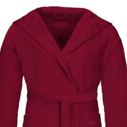 Халат велюровый Vossen Texas rubin 390 красный