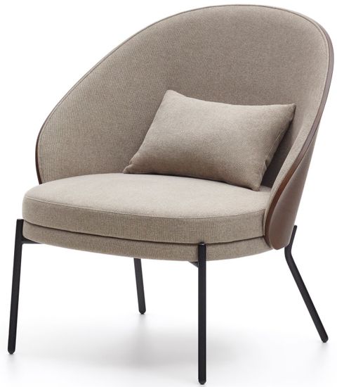 Кресло Eamy светло-коричневое из шпона ясеня с отделкой венге Испания La Forma