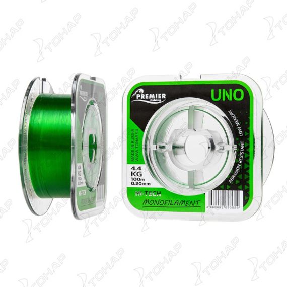 Леска UNO 0,20mm/100m Green Nylon (PR-U-G-020-100) Premier Fishing