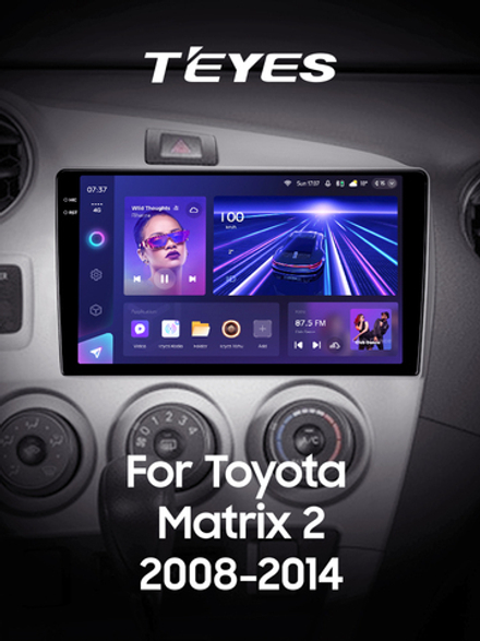 Teyes CC3 2K 9"для Toyota Matrix 2 2008-2014