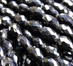 БКН001НН118 Хрустальные бусины-капли, цвет: черный непрозрачный, 11х8 мм, кол-во: 15 шт.