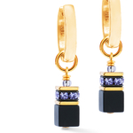 Серьги Coeur de Lion Black-Purple 3043/21-1308
