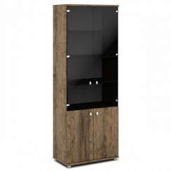 Шкаф со стеклом высокий 820х440х2195 V-634