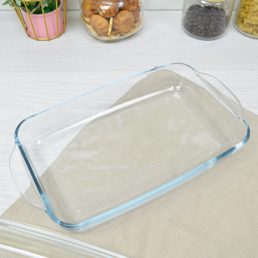 Форма жаропрочная 1,8л 34*20*9см прямоугольная с крышкой тм Appetite