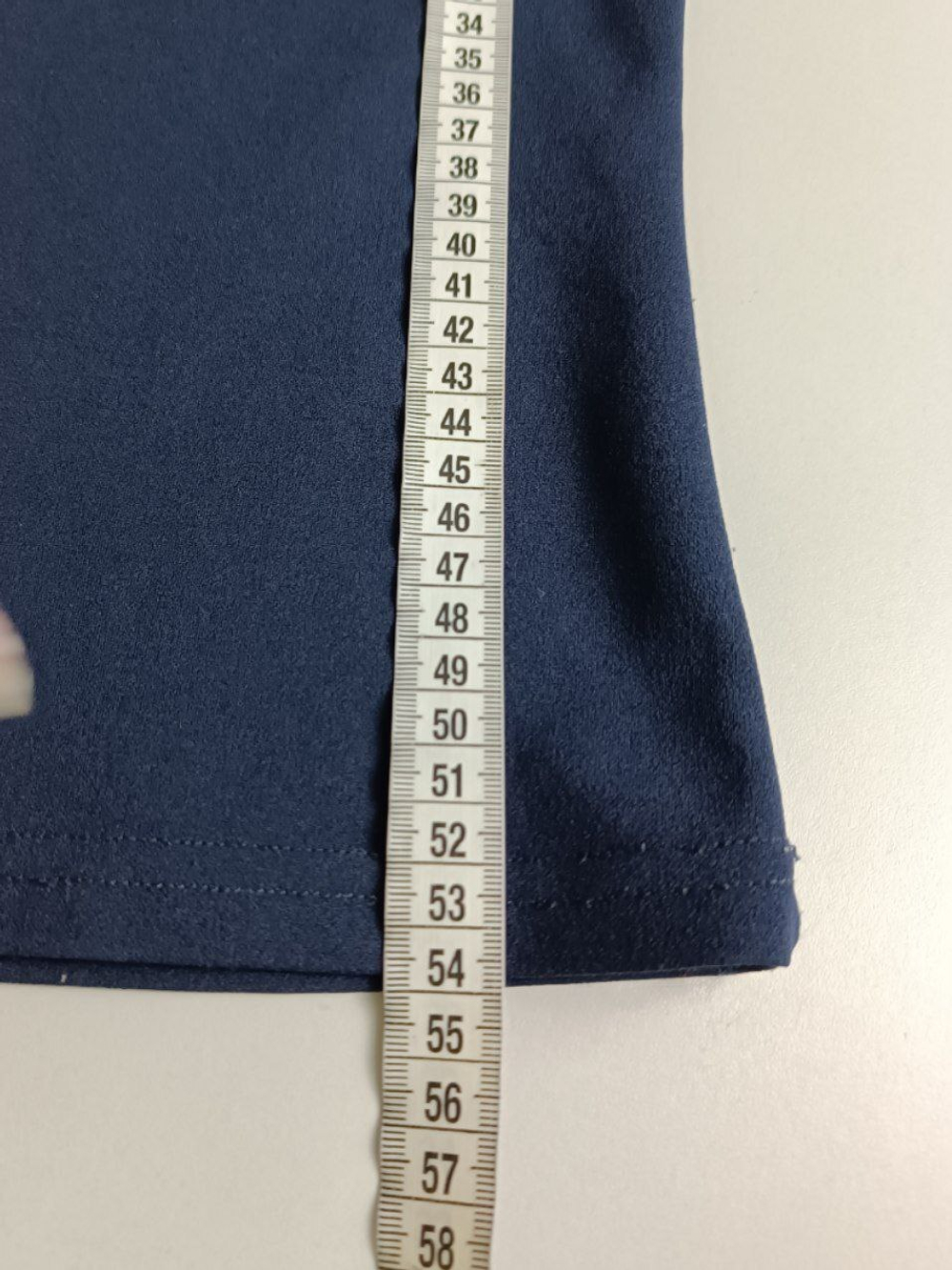 Блузка лаконичная глубокого синего цвета 44 размер