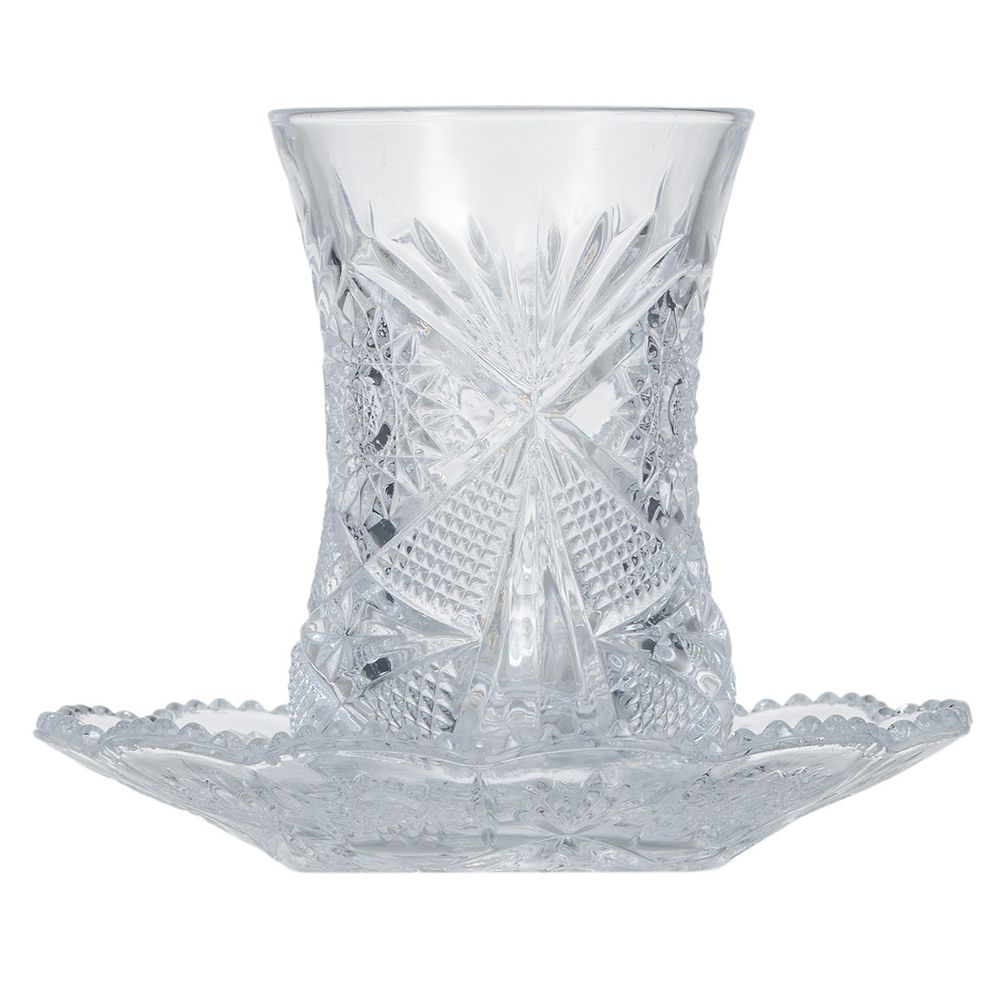 Набор чайный Gipfel Bosfor 52759 2 армуда 90 мл, 2 блюдца 12 см