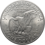 1 доллар США Эйзенхауэр. (Лунный) 1971 г. (D) VF-XF