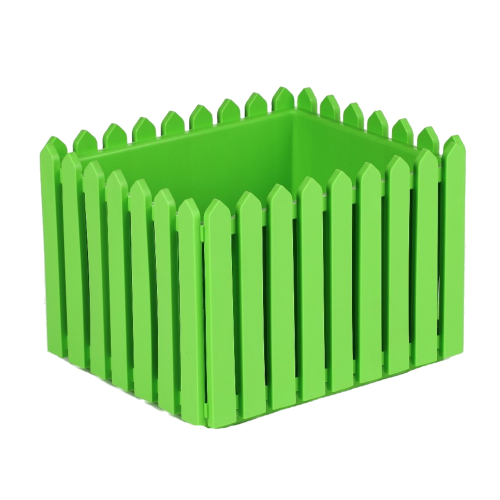 Кашпо Лардо квадратное среднее (салатовый)