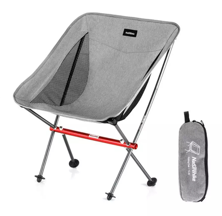 Кресло туристическое Naturehike YL05 складное, серое, до 150 кг
