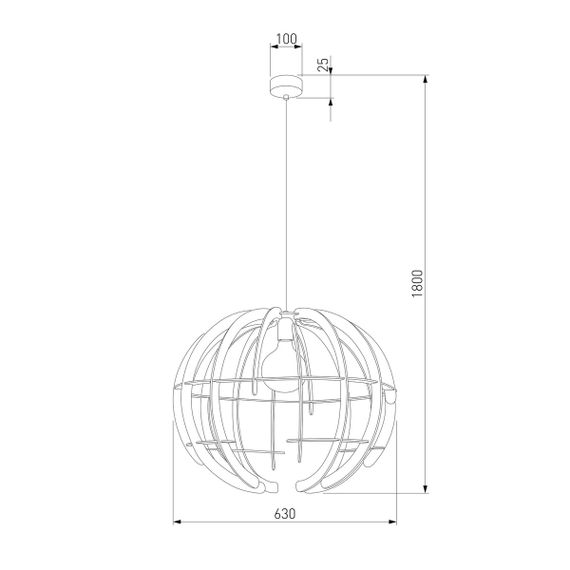 Подвесной светильник TK Lighting 6886 Venus