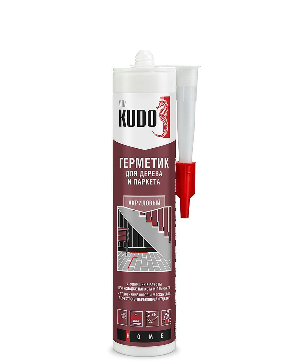 Герметик акриловый для дерева и паркета KUDO клён/ясень 280 мл новинка!