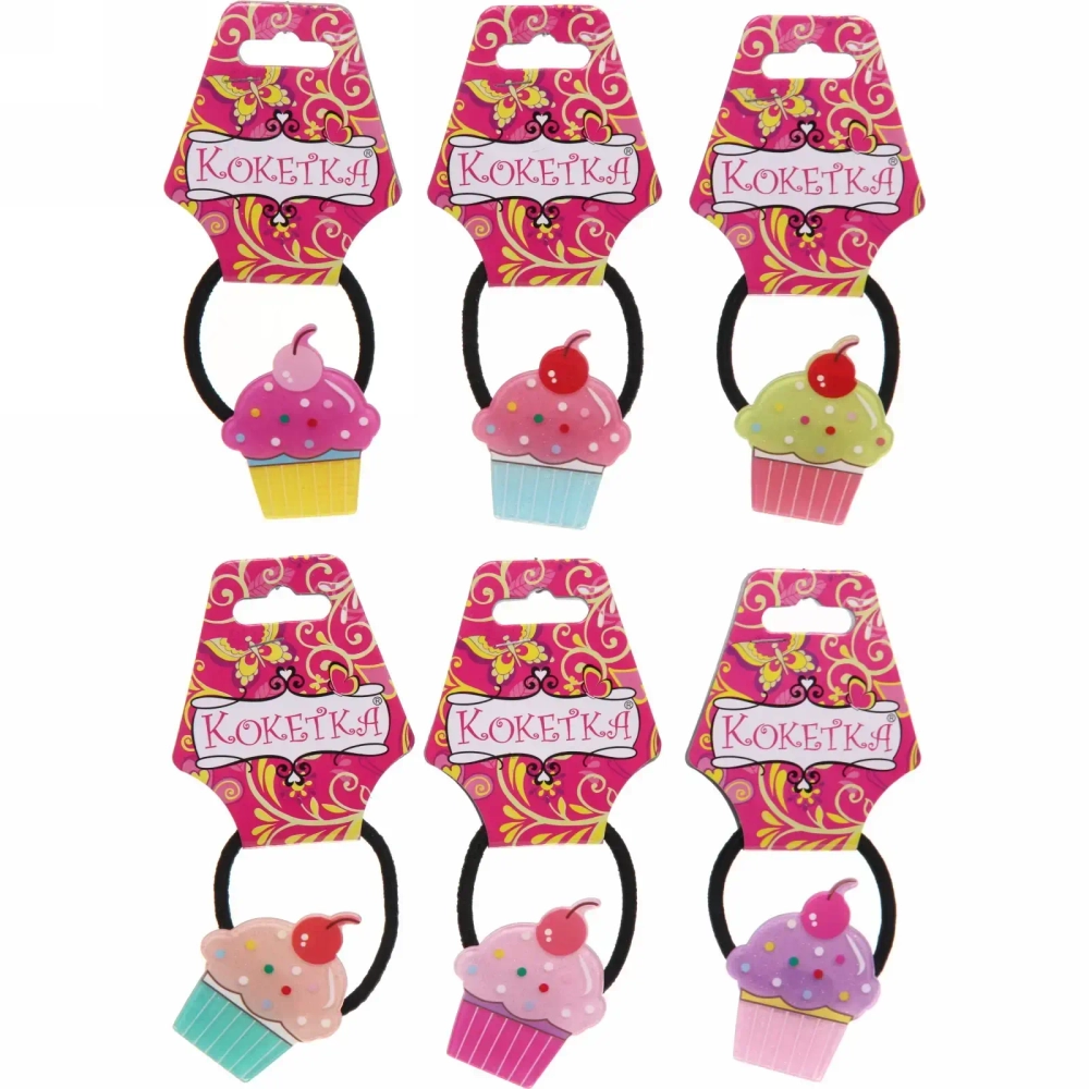 Резинка для волос 1 шт детская «Juiciness- Вкусняшка», микс 6 цветов, d- 4 см