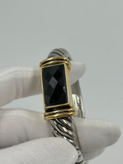 Браслет биколор с чёрной вставкой