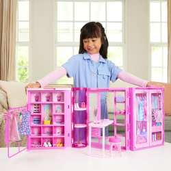 Barbie - Гардероб мечты 3.0 + кукла Барби + аксессуары HXD58 / артикул   HXD58  / GTIN 194735227396