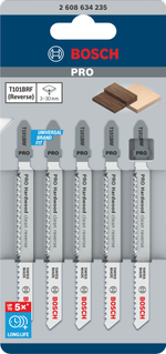 Лобзиковая пилка PRO Hardwood clean reverse T101BRF BOSCH 2608634235