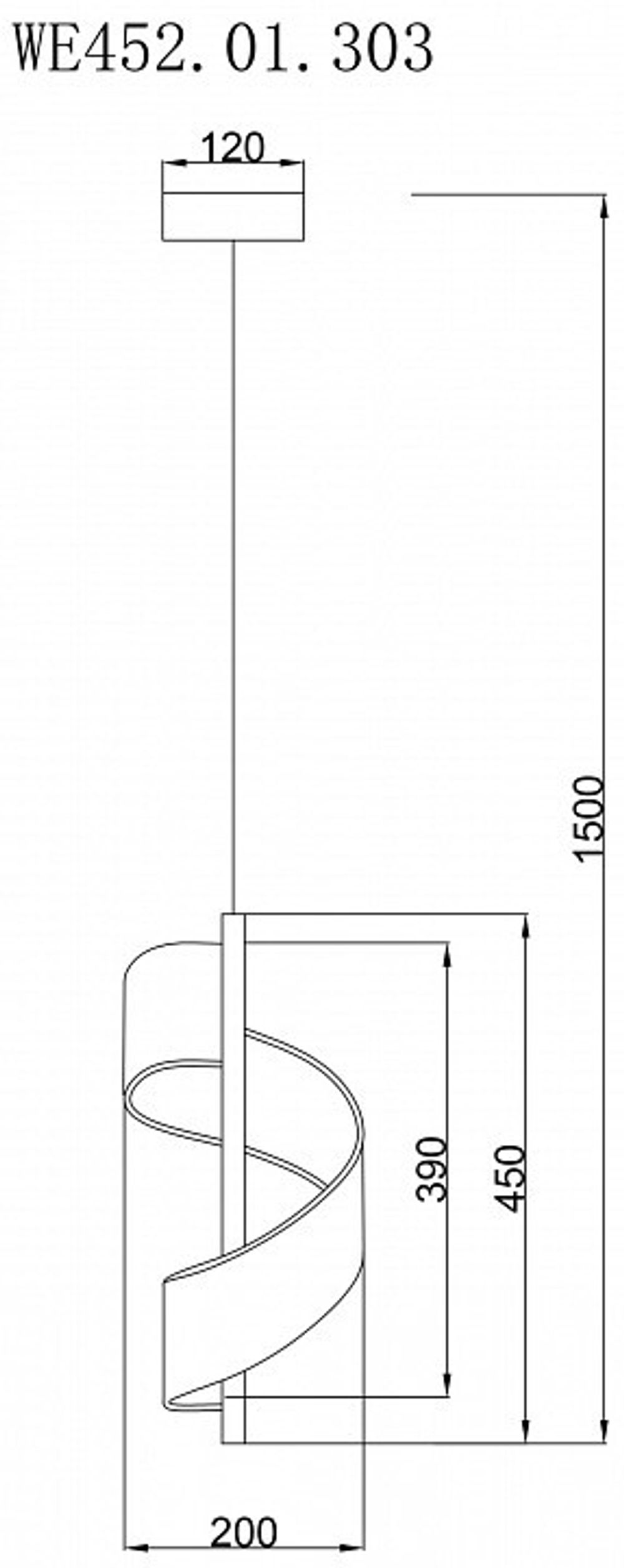 Подвесной светильник Wertmark Hilda WE452.01.303