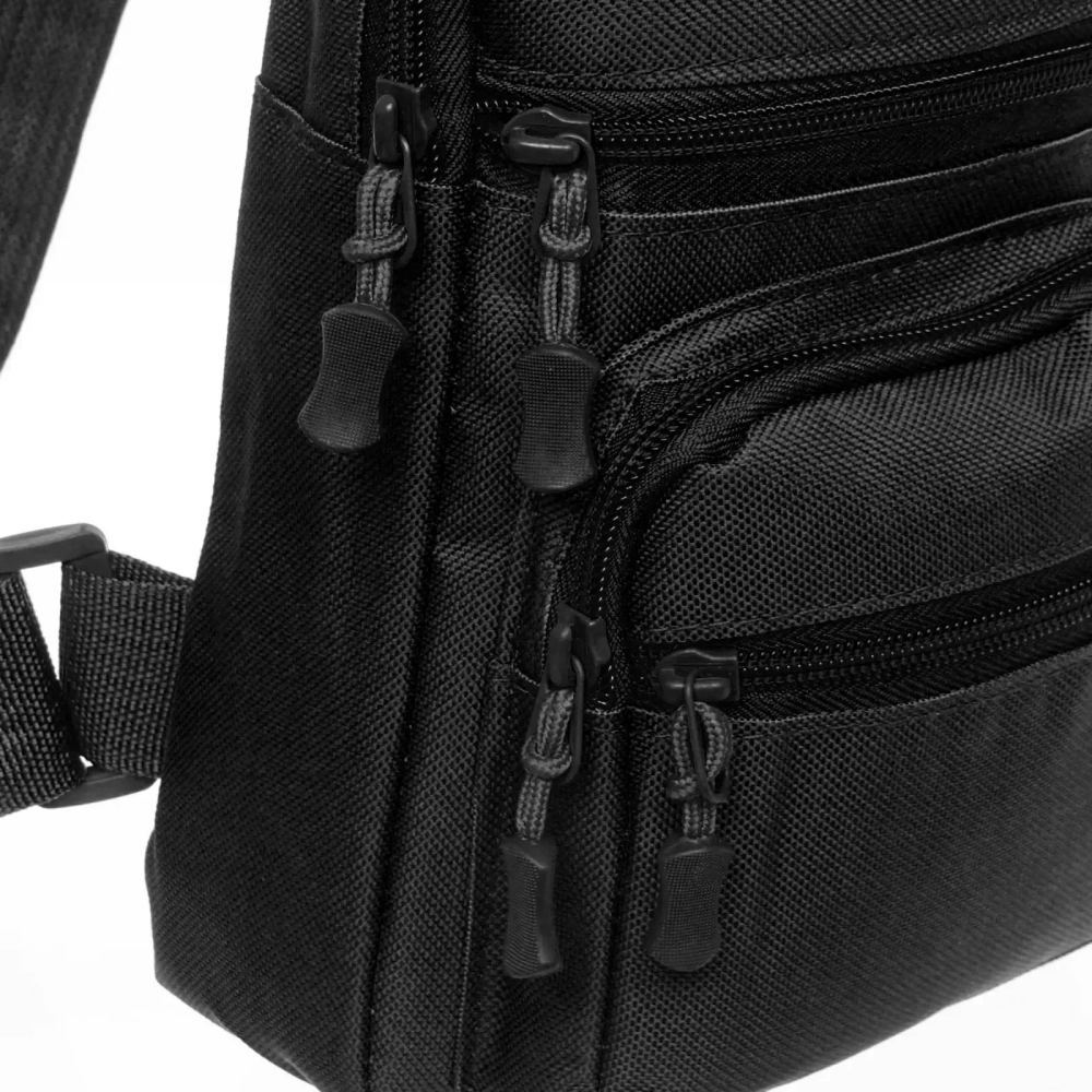 Сумка мужская «Cross Body», 4 кармана, цвет черный, 28*17*6см