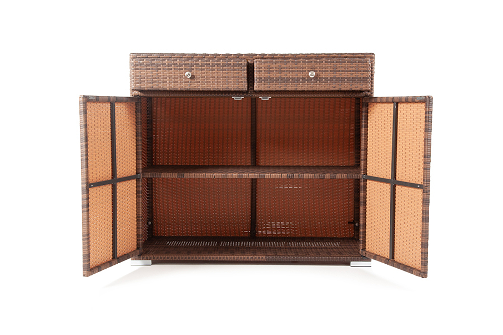 "Мальта" тумба плетеная из искусственного ротанга, цвет коричневый