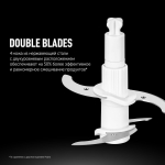 Измельчитель 400 Вт, 2 скор, Polaris, PFC 0408 CordLess, бел