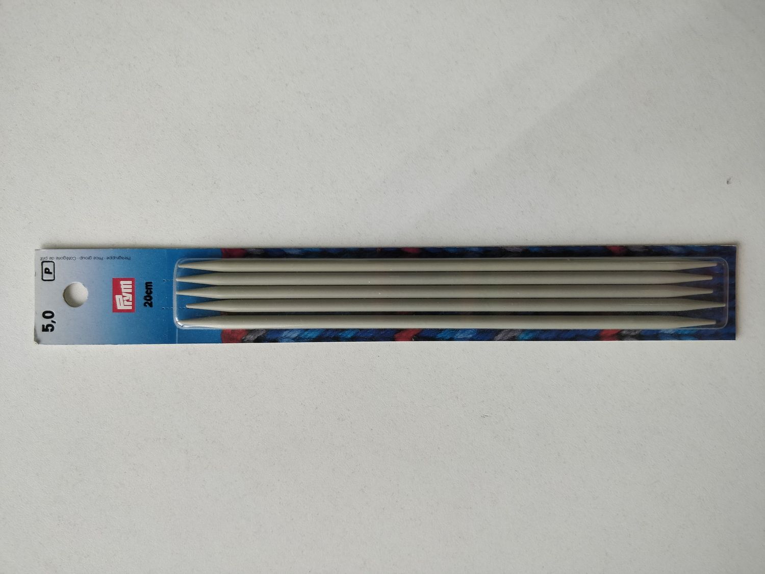 Prym чулочные спицы 20см алюминий, размеры в ассортименте