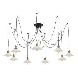 Citilux Эдисон CL451091 Люстра паук Венге Бронза