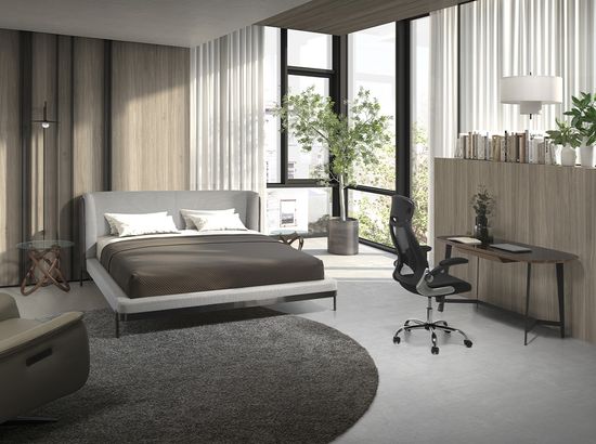 Письменный стол MQ2002DK /3137 орех и черное стекло Испания 