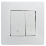 Диммер нажимной универсальный LED 400Вт без нейтрали - алюминий ETIKA Legrand