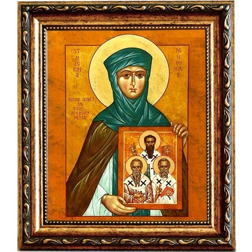 Макрина Каппадокийская, Новая, Младшая преподобная. Икона на холсте.