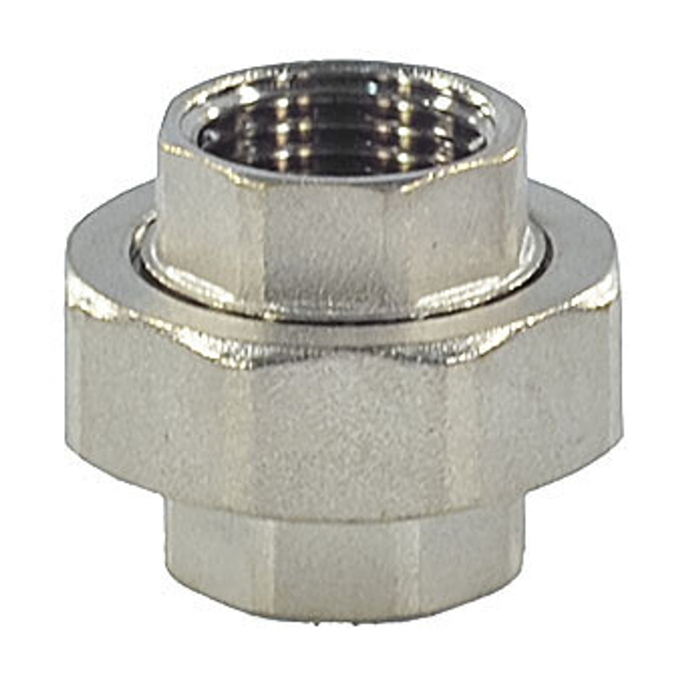 Соединитель латунь никель американка Ду 40 (1 1/2") прямой ВР/ВР SantechSystems