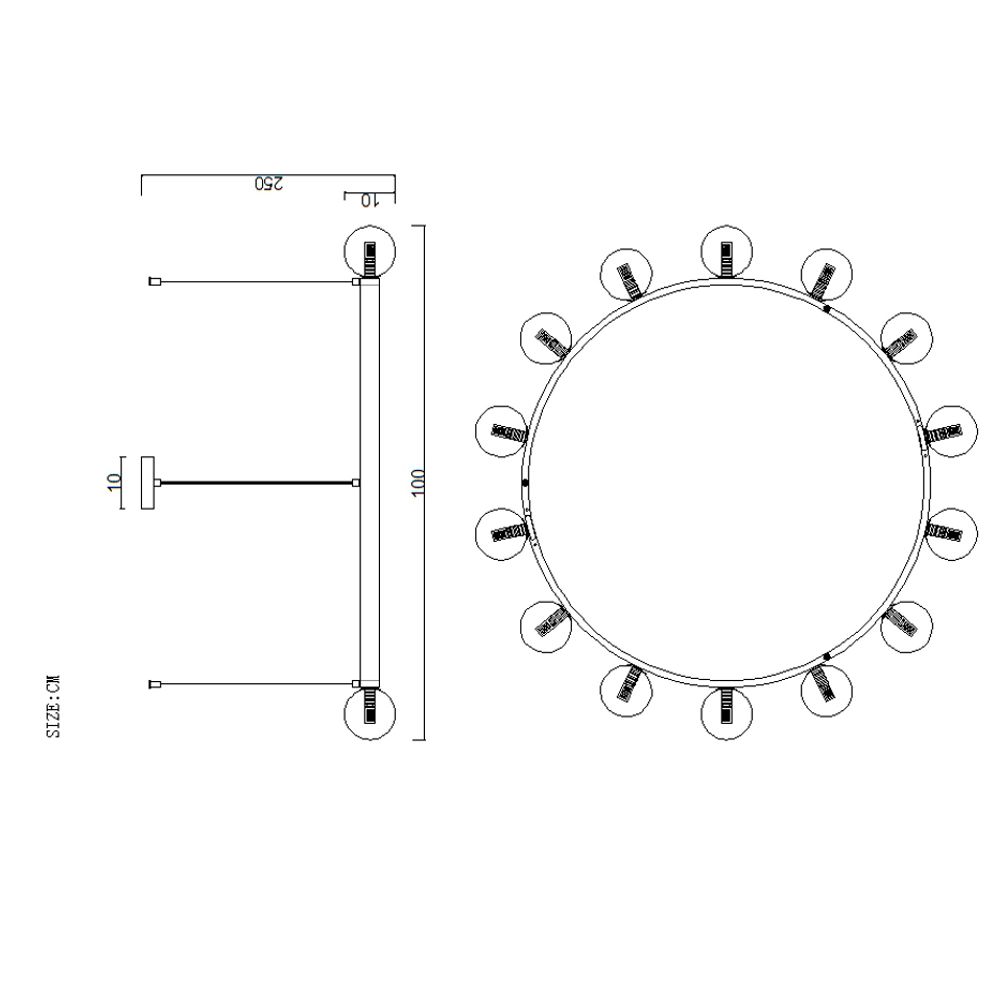 Подвесная Люстра Destiny Ch D100 By Imperiumloft